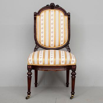 STOLAR, 2 st /STOLAR, ett par, Louis XVI-stil, 1800-talets slut.