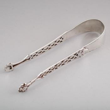 SOCKERTÅNG, silver, Carl Magnus Lundholm, Norrköping 1777-1787. Vikt ca 80 gram.