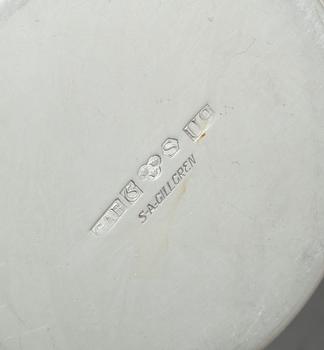 BÄGARE, silver, Sven Arne Gillgren, GAB, Stockholm, 1970. Vikt ca 470 gram.