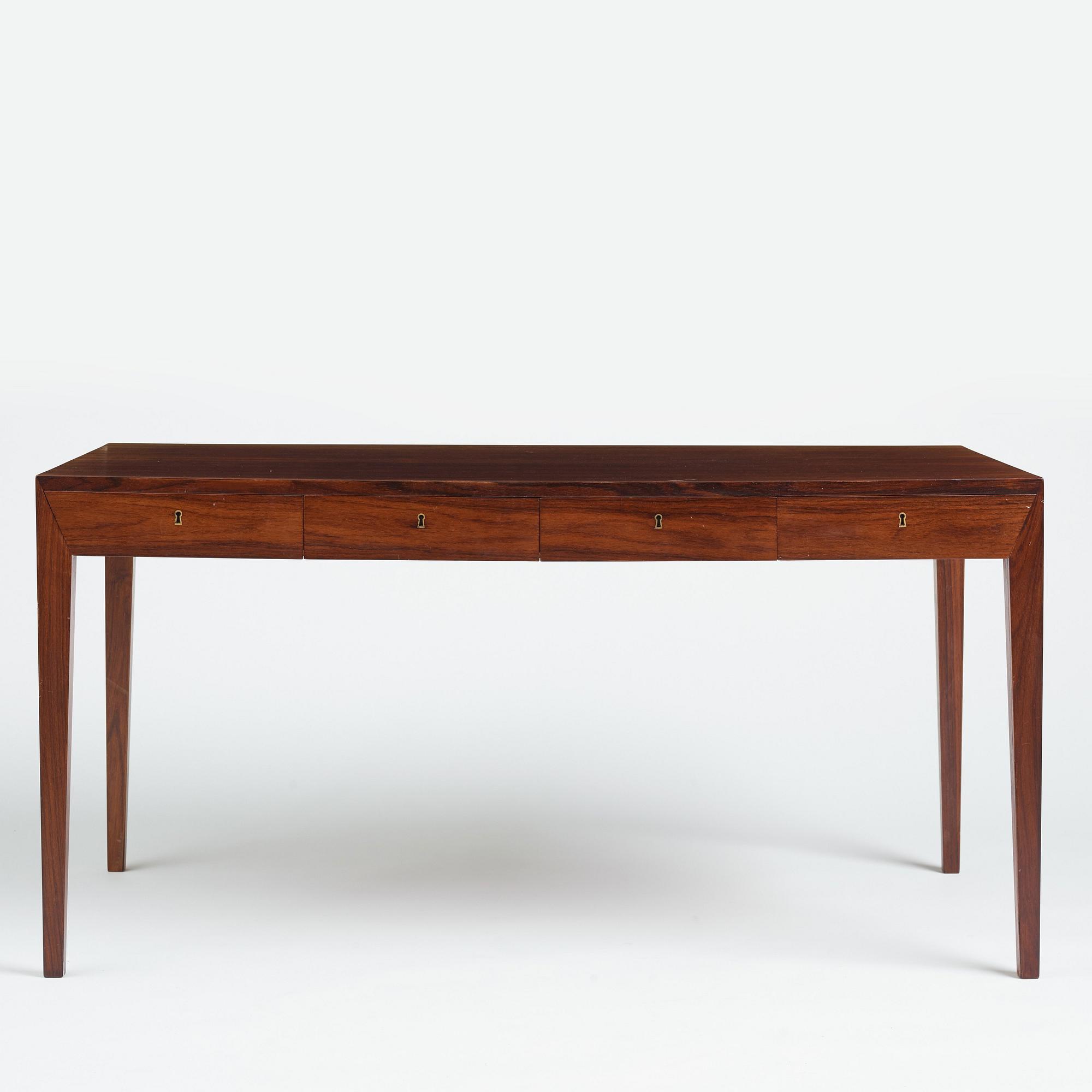 Severin Hansen, a palisander desk, Haslev Møbler, Denmark 1960s.