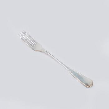 W.A. Bolin, bestickuppsättning, 89 delar, silver, Stockholm 1938, gammal Fransk.