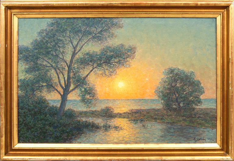 Per Ekström, oil on canvas, signed 1923.