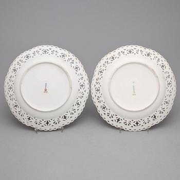 FAT, ett par, porslin, KPM, Königliche Porzellanmanufaktur, Berlin, 1900-talets början.