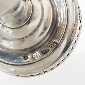 Arvid Vernström, soup ladles, a pair, silver, Eksjö 1816.