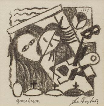 LARS ENGLUND, Pencil, 2, signed. One dated -51.