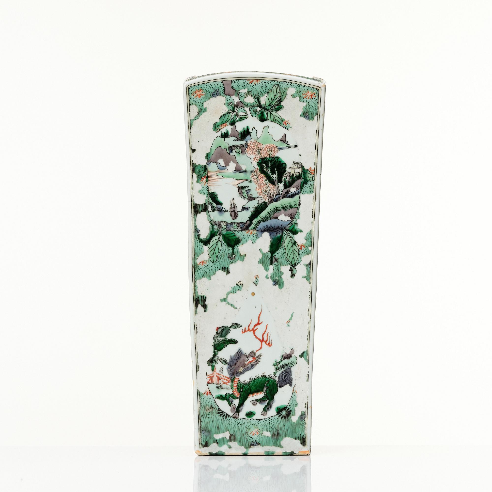 Vas, porslin. Kina, Qingdynastin, Kangxi (1662-1722).