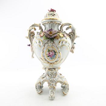 Potpourri urn Rococo style Germany first half of the 20th century porcelain.
