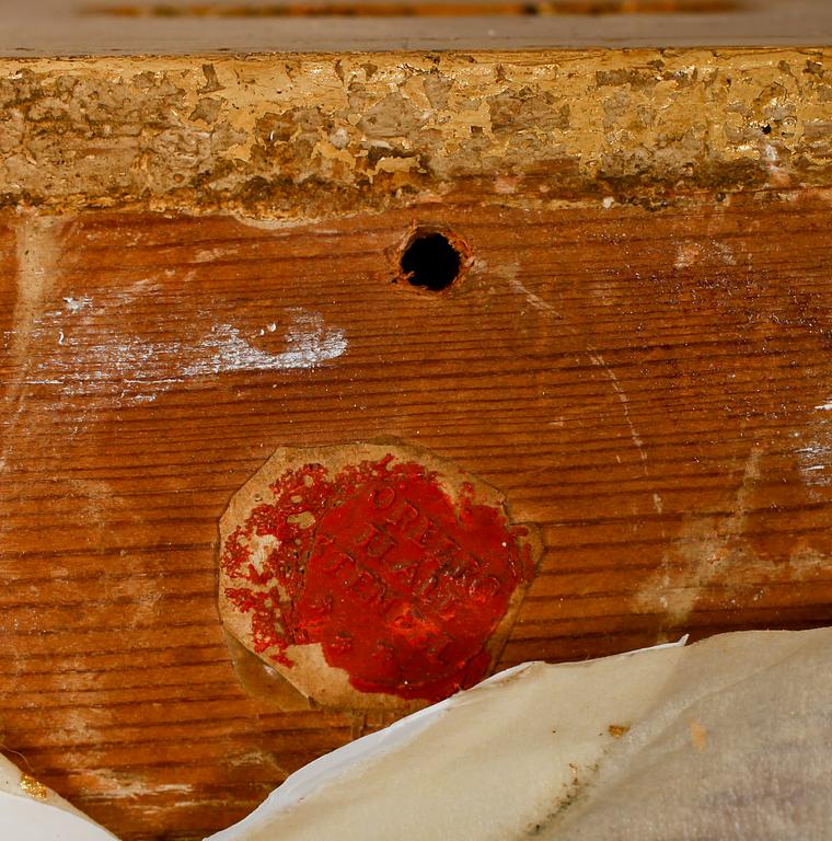 SPEGELLAMPETT, senempire, Örebro Hallstämpel, 1800-talets mitt.