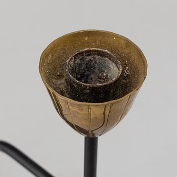GUNNAR ANDER, a candelabrum, Ystad Metall, second half of the 20th century.