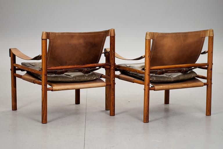 FÅTÖLJER, ett par. "Sirocco", Arne Norell, modellen formgiven 1964.