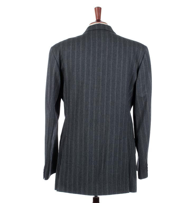 DOLCE & GABBANA, a grey wool pinstriped men´s jacket, size 50.