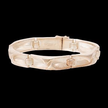 Björn Weckström, armband "Crisium" silver, Lapponia 1978.