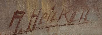 ARTHUR HEICKELL, olja på duk, sign.