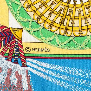 Hermès, a silk scarf, 'Feux d'Artifice'.