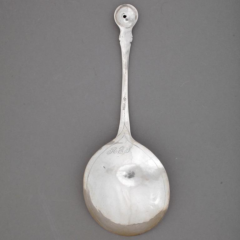 SUPSKED, silver, Lars Löfgren, verksam 1797-1853 i Hudiksvall. Vikt ca 16 gram.