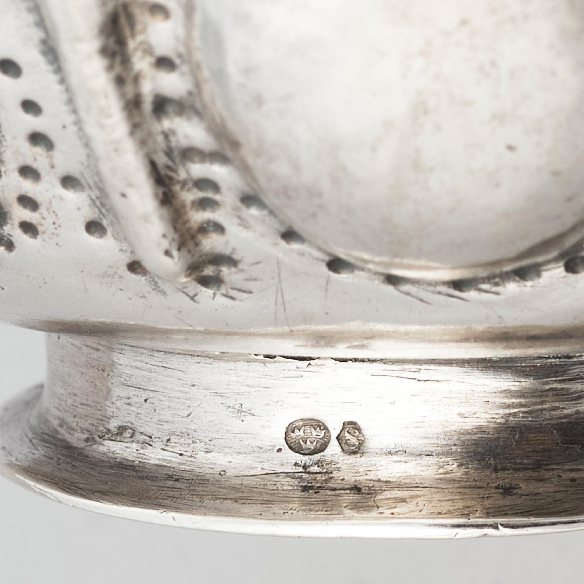 Kåsa, silver, möjligen Ferdinand Sehl d.ä. (1688-1731), Stockholm. Barock.