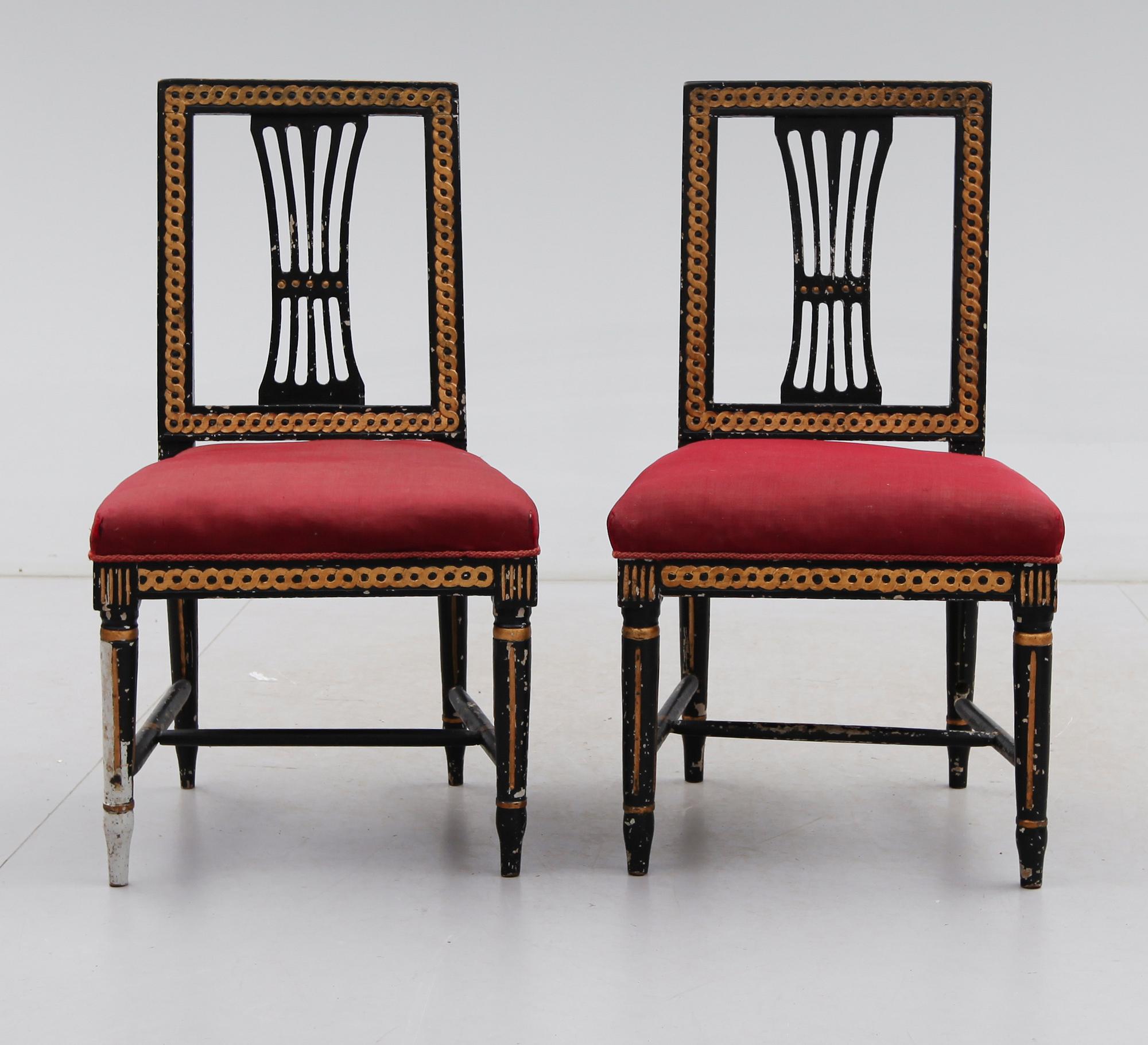 STOLAR, 1 par, gustavianska, 1700-/1800-tal.