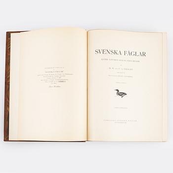 Bröderna von Wright, books, three volumes, 'Svenska fåglar', Förlaget Svenska Fåglar, Stockholm, 1927-1929.