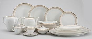 MAT- OCH KAFFESERVIS, porslin, 1960-tal.