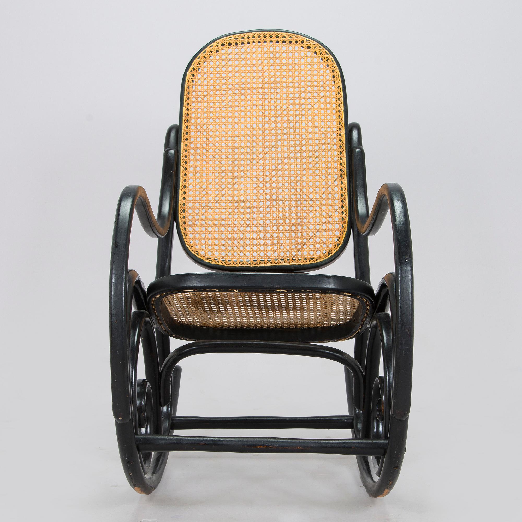 A mid-20th century Thonet style rocking chair.