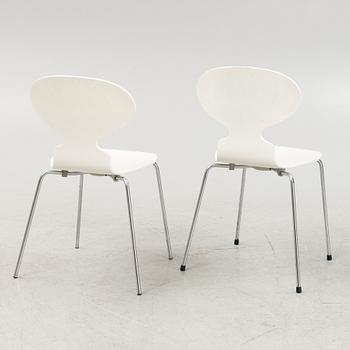 A pair of Arne Jacobsen, "Myran", chairs for Fritz Hansen, Denmark.