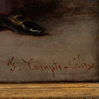 FRANÇOIS CLAUDIUS COMPTE-CALIX, oil on canvas, signed.