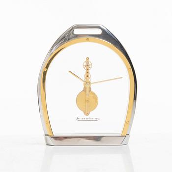 Jeager Lecoultre, a stirrup table clock, Switzerland, mid 20th century.