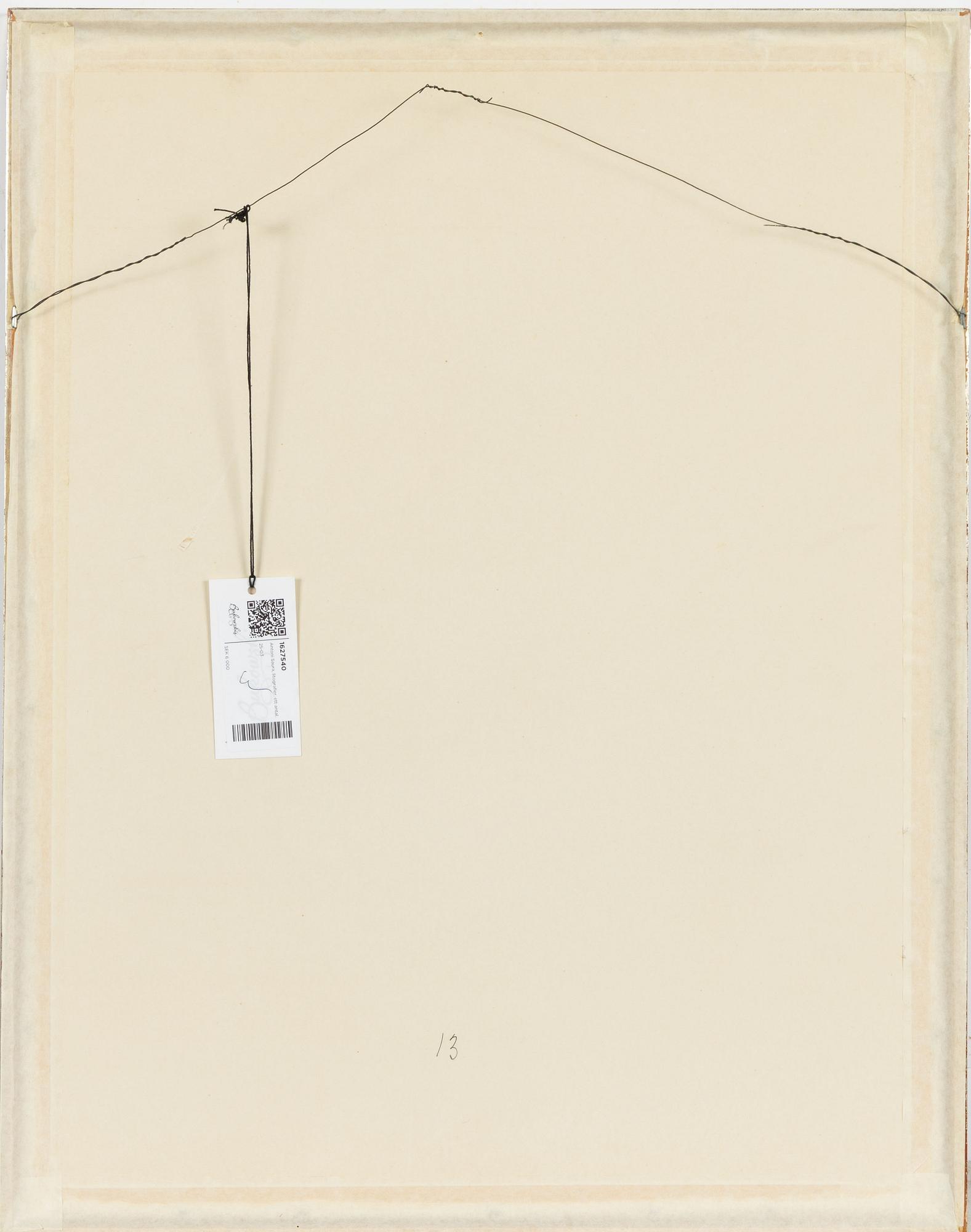 Antonio Saura, Untitled.