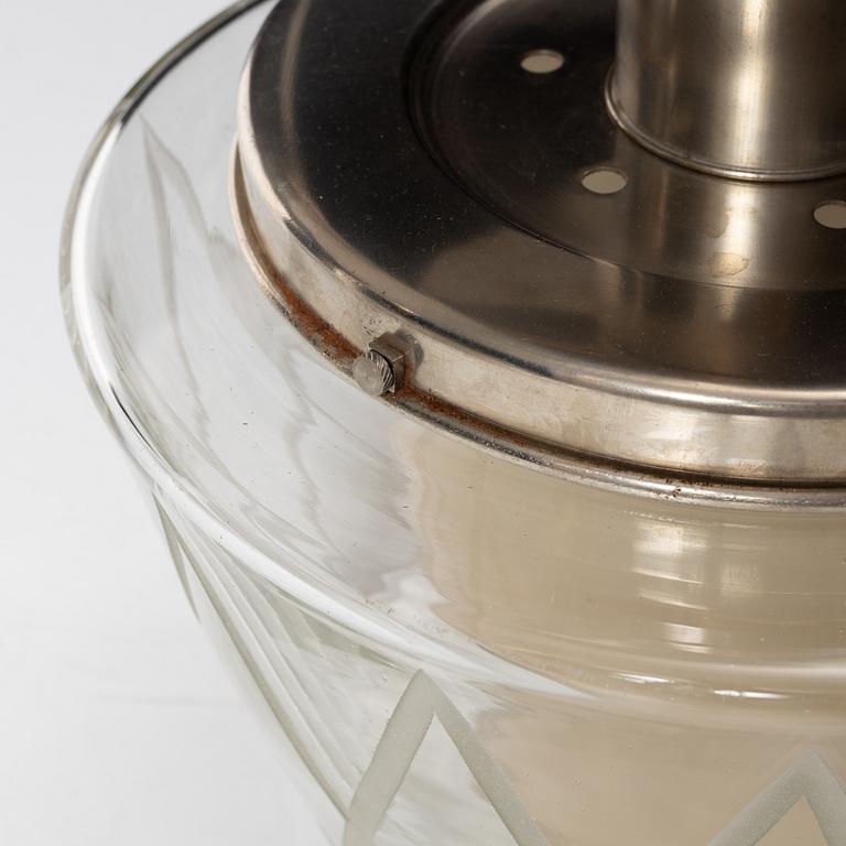 Harald Notini, taklampor, ett par, modell "11197", Arvid Böhlmarks Lampfabrik, Stockholm, 1940-tal.