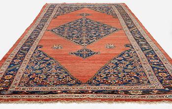 An antique Bidjar carpet, West Persia, c. 380 x 174 cm.