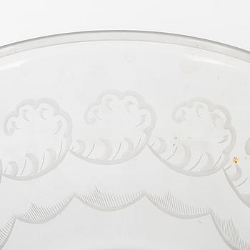 Simon Gate, skål, "Molnet", Orrefors,