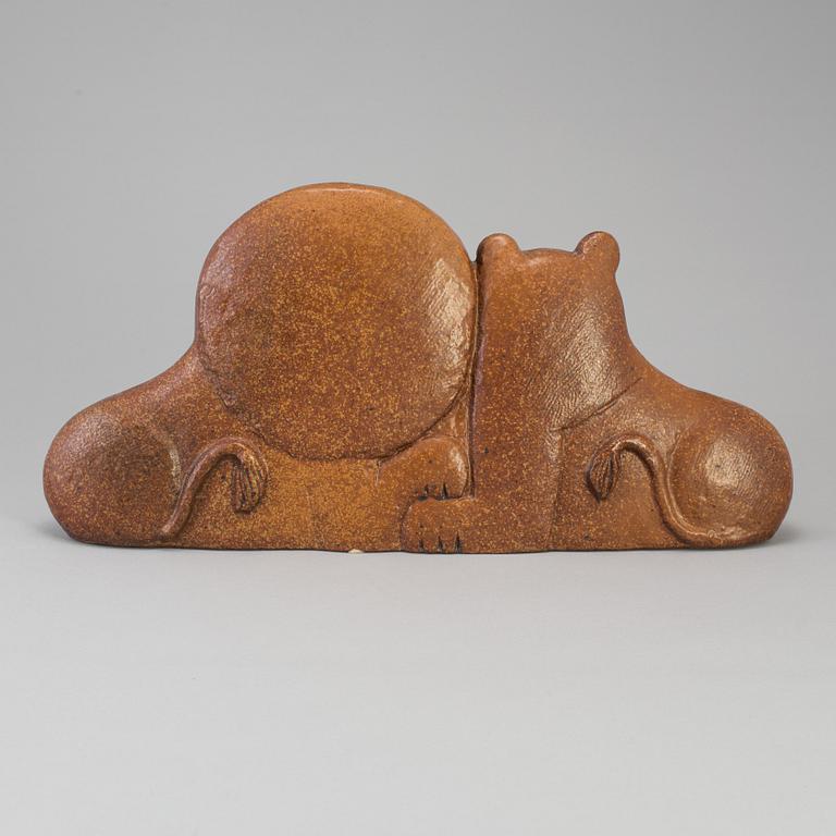 A second half of the 20th century Lisa Larson stoneware figurine from Gustavsberg.