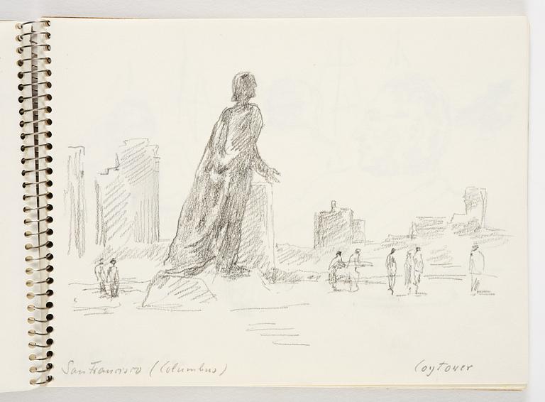 Lotte Laserstein, 4 skissböcker med blyertsteckningar.