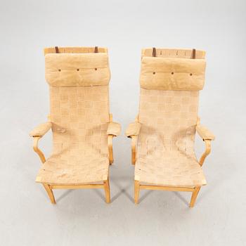 Bruno Mathsson, karmstolar ett par "Eva hög" 1900-talets senare del.