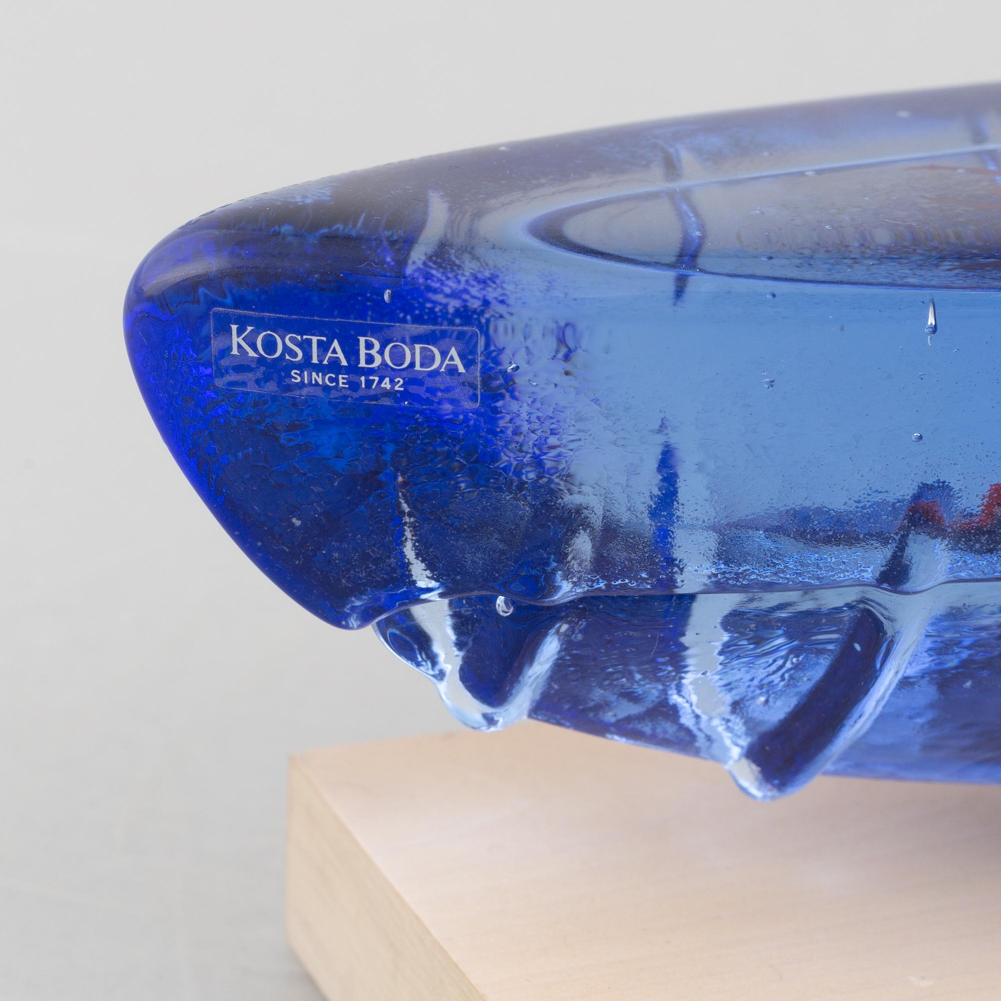 Bertil Vallien, a glass sculpture, Kosta Boda.