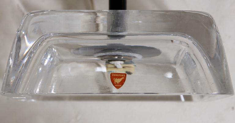 GOLVLAMPOR, ett par. Glas, design Carl Fagerlund, Orrefors. Modellnummer RD1380.