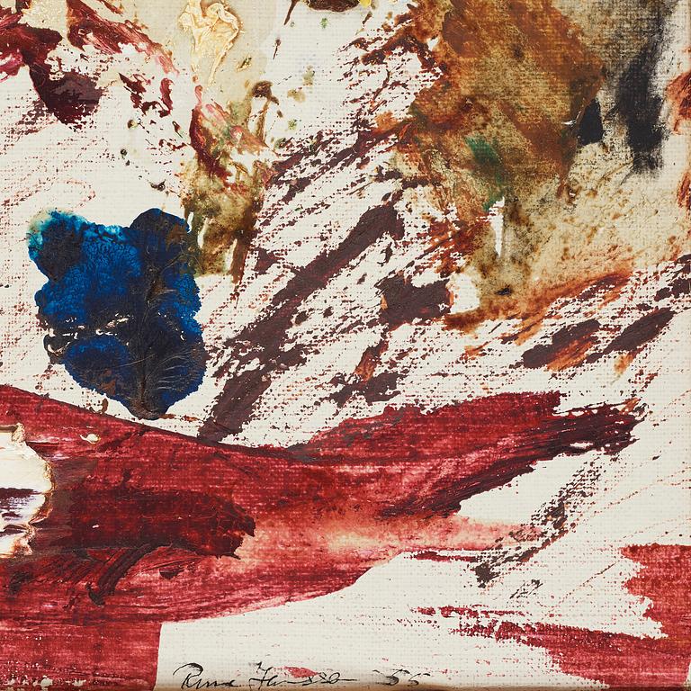 RUNE JANSSON, oil on canvas, signed and dated 55.