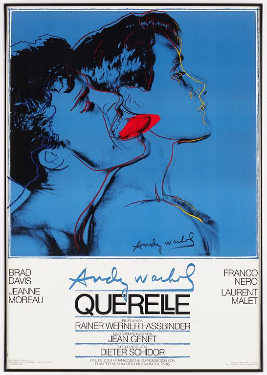 MOVIE POSTER, after Andy Warhol, 'Querelle', 1983.