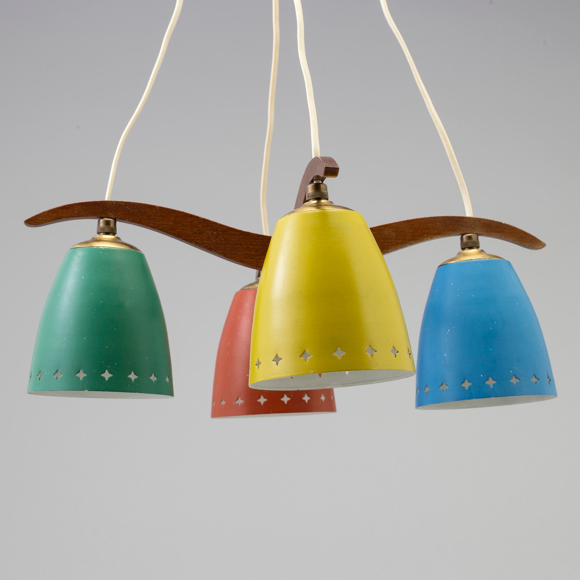 A 1950's ceiling light.