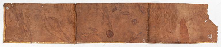 A Baroque leather wallpaper, circa 1700.