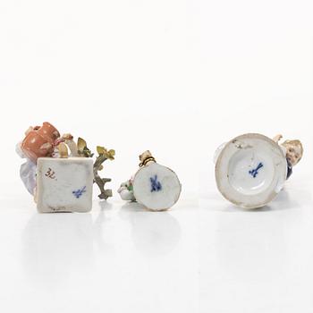 Meissen, A group of three porcelain figures, arounf 1900/first part of the 20th century.