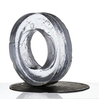 Edvin Öhrström, "Strömvirvlar" (Whirlpools), a cast glass sculpture, Lindshammar Glassworks.