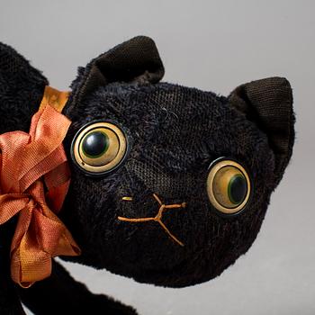 STEIFF, "Treff" samt katt, Tyskland, 1930-tal.