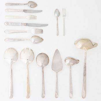 Sigvard Bernadotte, A 314 piece dinner and coffee service, “Marianne Royal Blue”, Christineholm/Fyrklövern, 2000.