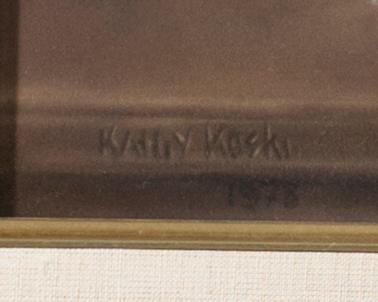 KATHY LONG, pastell, signerad och daterad 1978.