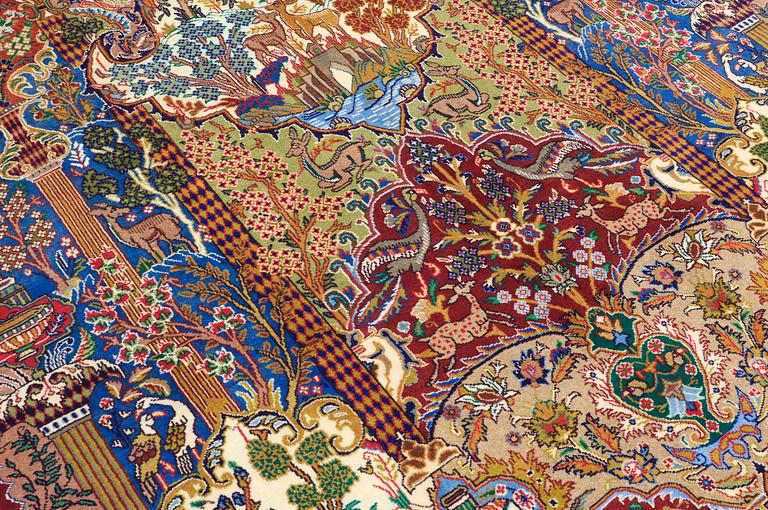 A carpet, Kashmar, 302 x 201 cm.