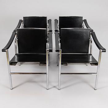LE CORBUSIER, fåtöljer 4 st, modell LC 1, 1900-talets slut.