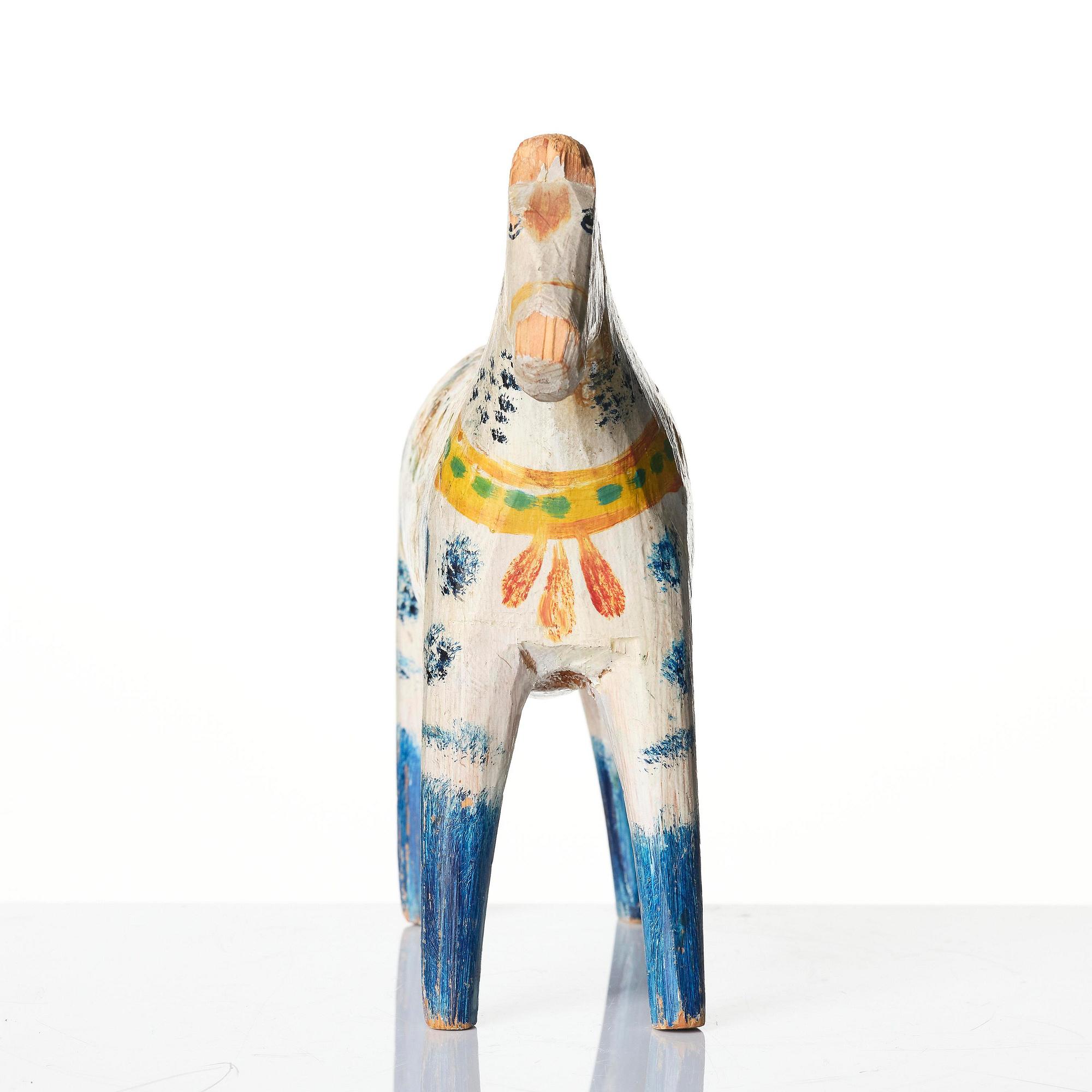 A Dalecarlian horse attributed to Karin Nisser (1883-1947), Vattnäs.