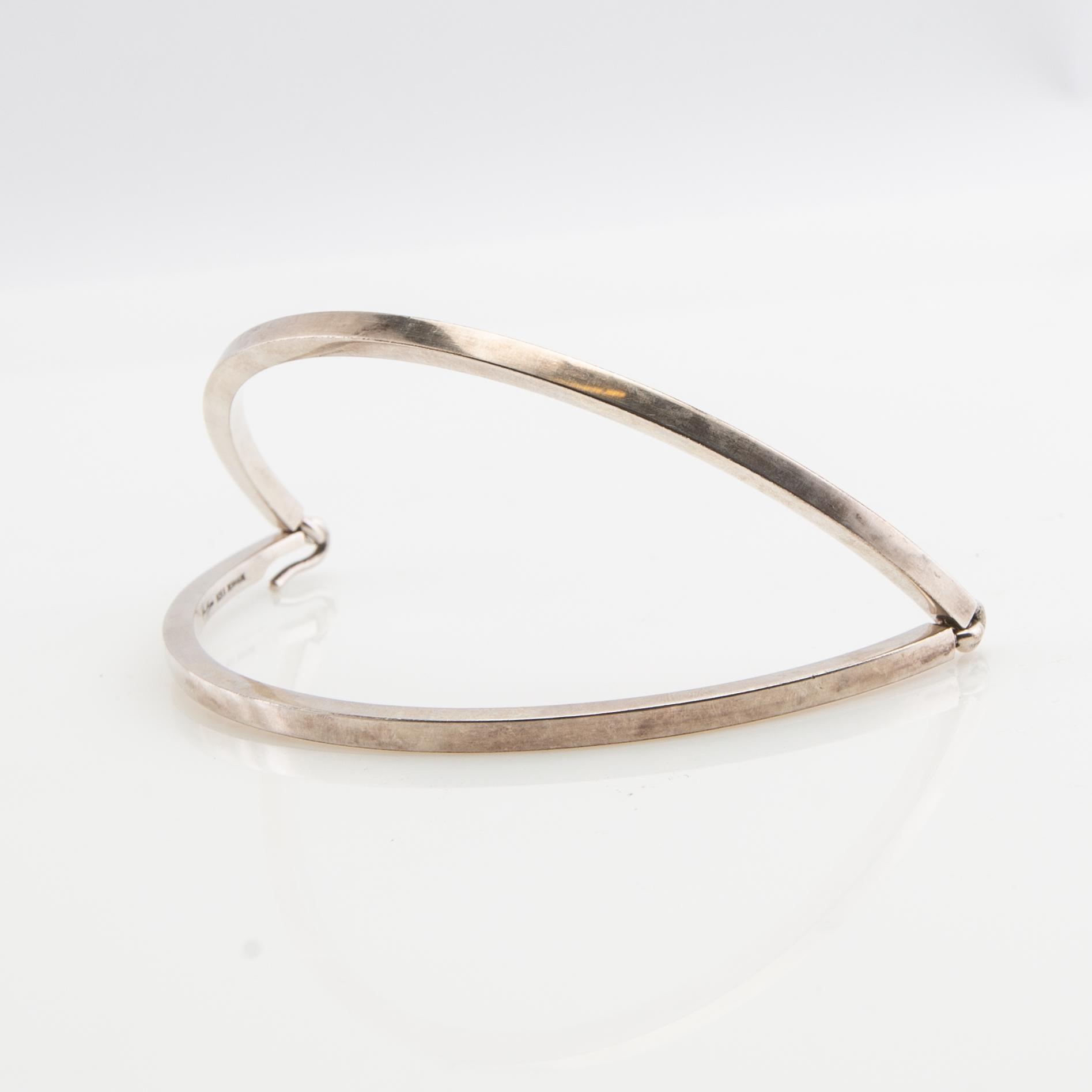Hans Hansen, neck ring, sterling silver, Denmark.