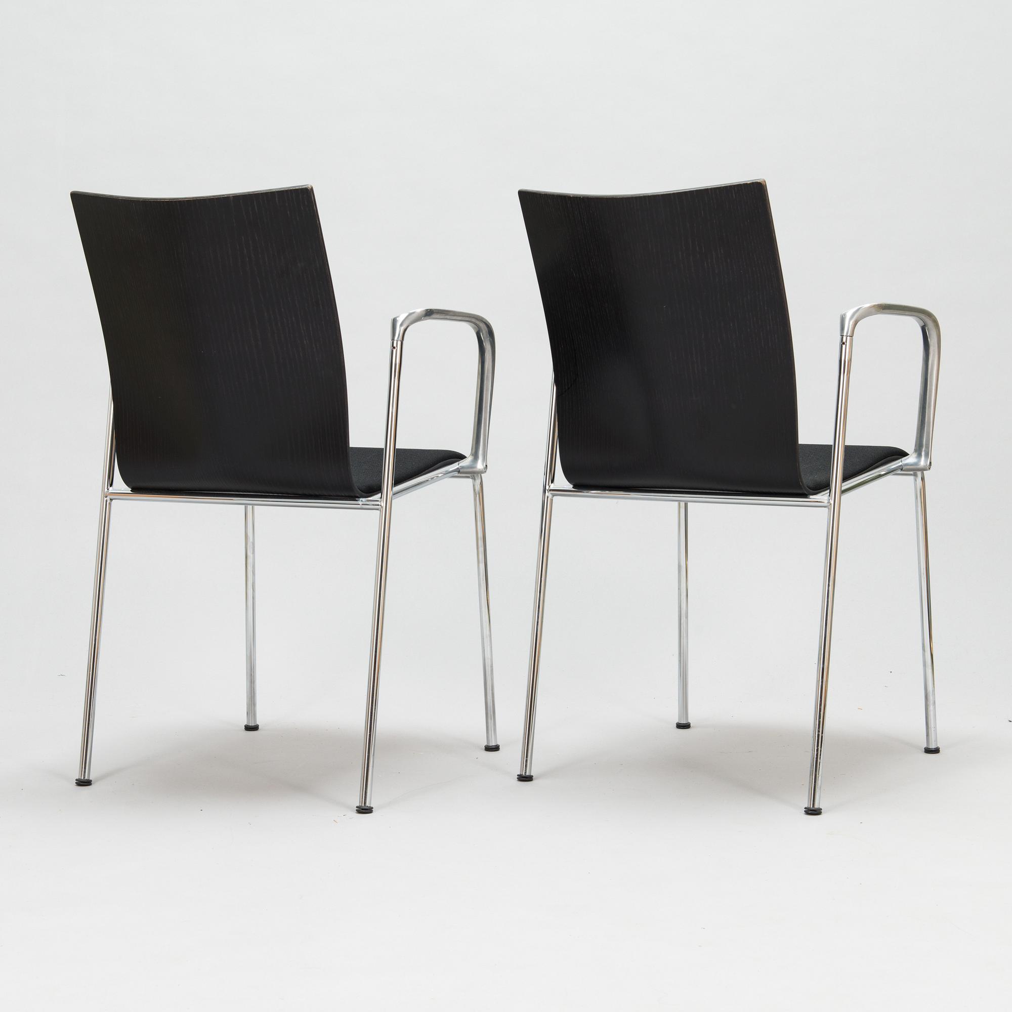 Erik Magnussen, Four "Chairik" chairs. Engelbrechts, Denmark.